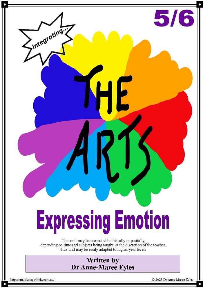 INTEGRATING...THE ARTS - 5-6 Expressing Emotion - COVER ONLY 2023-07-04d music book for children